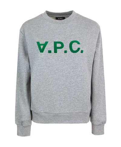APC A.P.C. LOGO PRINTED CREWNECK SWEATSHIRT