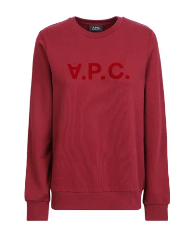 APC A.P.C. FLOCKED LOGO CREWNECK SWEATSHIRT
