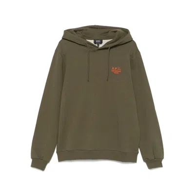 APC A.P.C. GREEN SWEATERS & KNITWEAR - HOODIES MEN