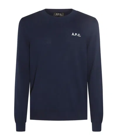 APC A.P.C. LOGO EMBROIDERED CREWNECK JUMPER