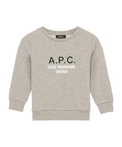 APC A.P.C. KIDS JOY LOGO PRINTED CREWNECK SWEATSHIRT