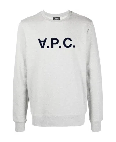APC A.P.C. LOGO-PRINTED STRAIGHT HEM SWEATSHIRT