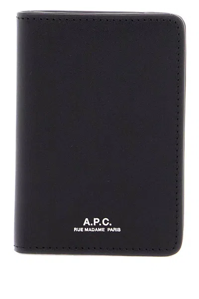 APC MINIMALIST BLACK CALFSKIN CARDHOLDER