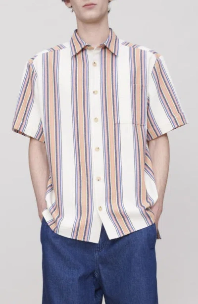 APC A.P.C. ROSS SHORT SLEEVE BUTTON-UP SHIRT