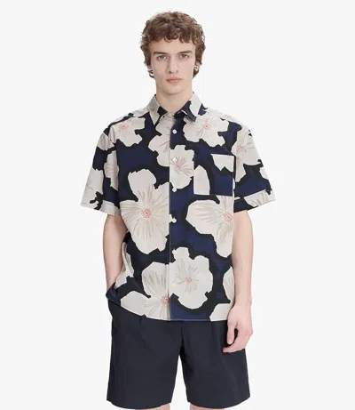 APC ROSS SHORT-SLEEVE SHIRT XL DARK NAVY BLUE