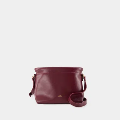 APC NINON MINI CROSSBODY - A.P.C. - SYNTHETIC - BURGUNDY