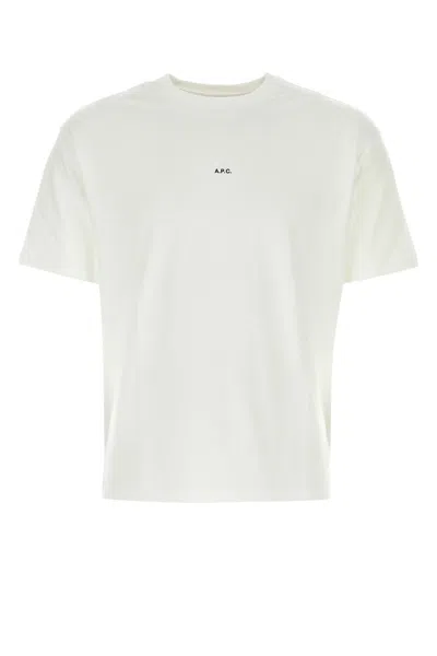 APC WHITE COTTON T-SHIRT