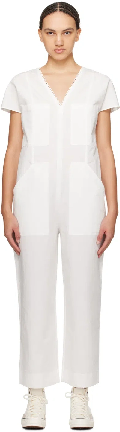 APC WHITE ILINA JUMPSUIT