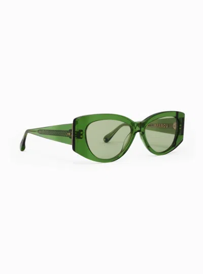 APERÇU EYEWEAR WOMEN'S SUAREZ 01 SUNGLASSES IN FERN