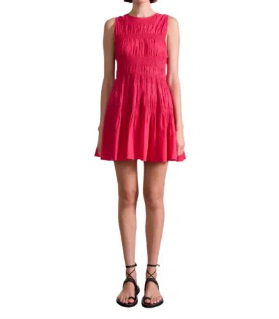 APIECE APART FABIANA MINI DRESS IN BERRY