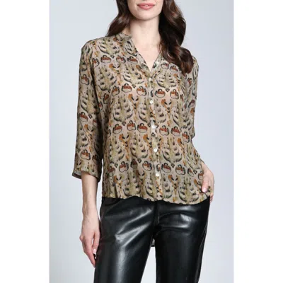 APNY APNY ABSTRACT PRINT BUTTON-UP SHIRT