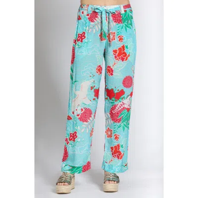 APNY APNY BELTED PRINT HIGH WAIST PANTS