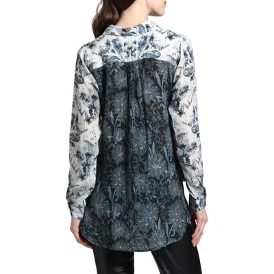 APNY APNY IKAT PRINT TUNIC TOP