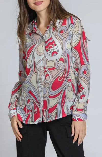 APNY APNY PRINT BUTTON-UP SHIRT
