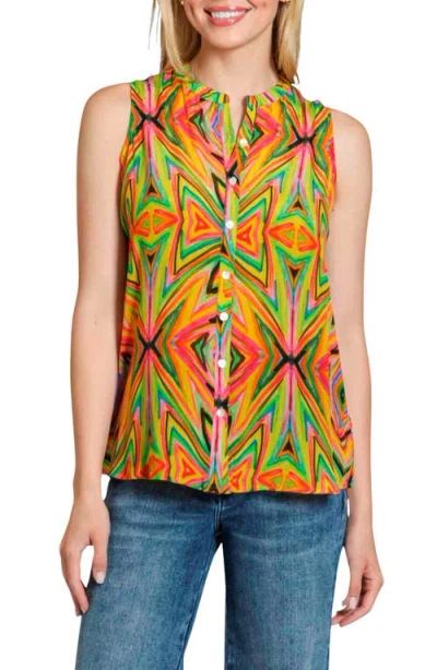 APNY APNY SLEEVELESS BUTTON-UP SHIRT