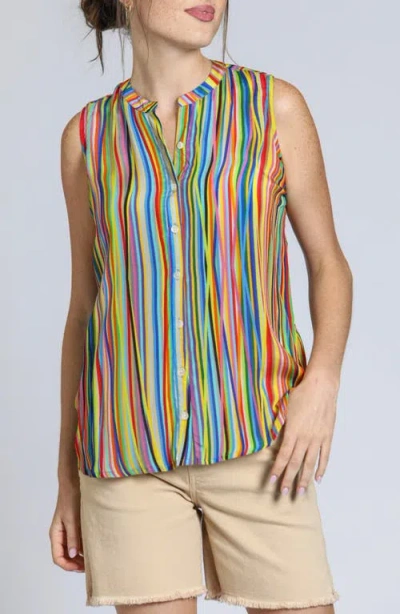 APNY APNY SLEEVELESS BUTTON-UP SHIRT