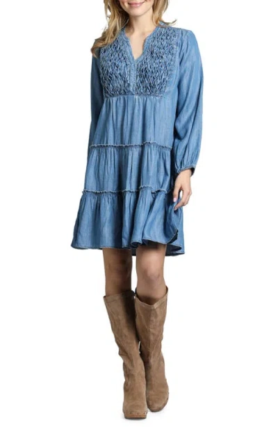 APNY APNY TIERED LONG SLEEVE DRESS