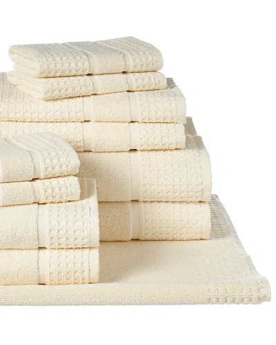APOLLO TOWELS APOLLO TOWELS SET OF 11 TURKISH WAFFLE TERRY TOWELS