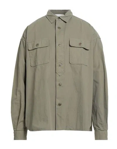 APPLIED ART FORMS APPLIED ART FORMS MAN SHIRT MILITARY GREEN SIZE M/L COTTON