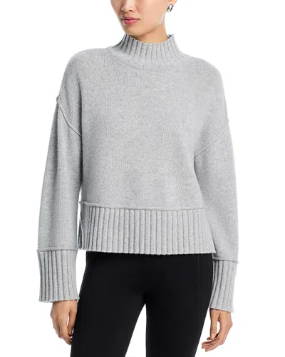 AQUA 100% CASHMERE BOXY MOCK NECK CASHMERE SWEATER - EXCLUSIVE
