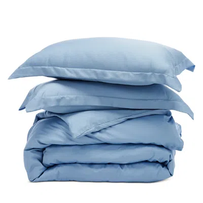 AQUA EUCALYPTUS DUVET COVER SET, FULL/QUEEN