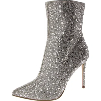 AQUA GAL WOMENS FAUX LEATHER ZIPPER BOOTIES