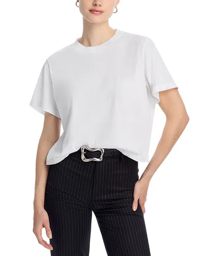 AQUA HALEY CROP BOXY TEE- EXCLUSIVE