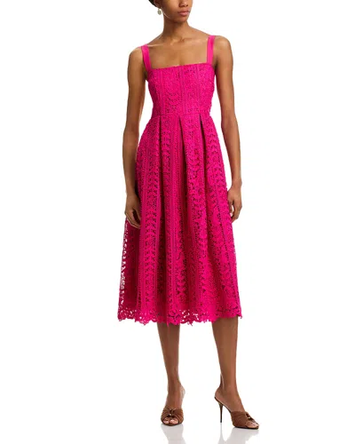 AQUA LACE TANK MIDI DRESS - EXCLUSIVE