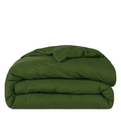 AQUA LINEN DUVET COVER SET, FULL/QUEEN