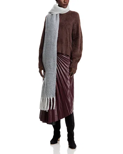 AQUA LULLA COLOR BLOCK TWO TONE SCARF