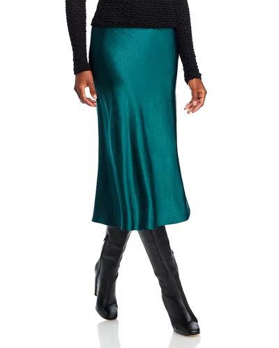 AQUA MIDI SLIP SKIRT - EXCLUSIVE