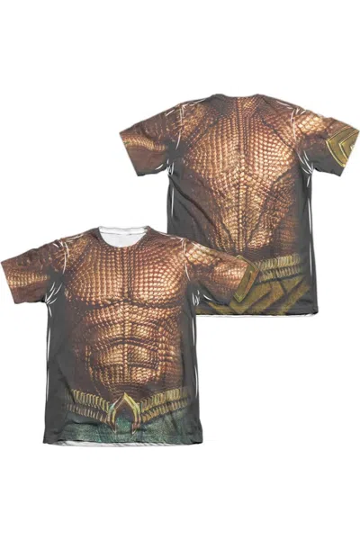 AQUAMAN MOVIE AQUAMAN UNIFORM (FRONT/BACK PRINT) ADULT POLY/COTTON SHORT SLEEVE TEE / T-SHIRT