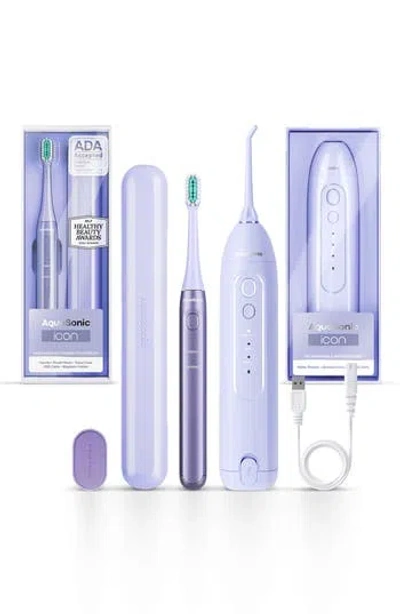 AQUASONIC AQUASONIC ICON POWER TOOTHBRUSH & WATER FLOSSER SET