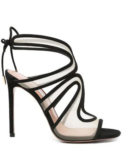 AQUAZZURA 110MM CUT OUT-DETAIL SANDALS