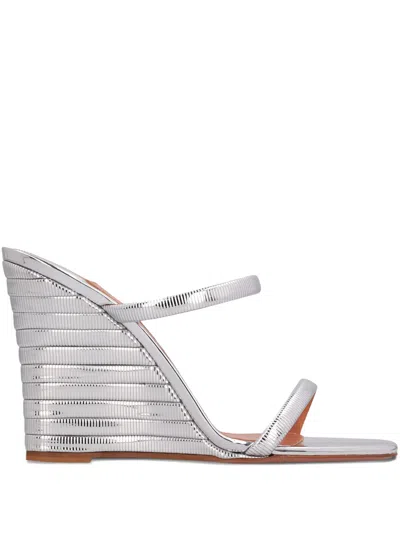 AQUAZZURA 95MM RIVIERA WEDGE SANDALS