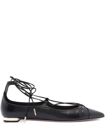 AQUAZZURA GABI BALLET FLATS - WOMEN'S - CALF LEATHER