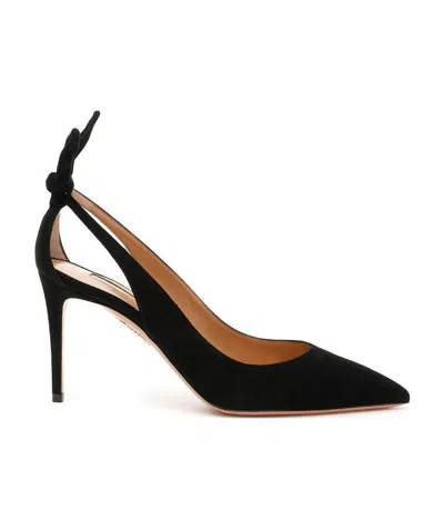 AQUAZZURA AQUAZZURA DENEUVE BOW-DETAILED PUMPS