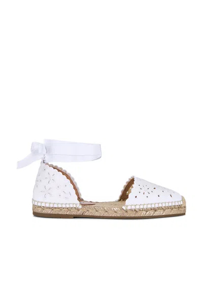 AQUAZZURA BRODERIE ESPADRILLE FLAT