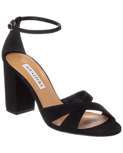 AQUAZZURA DIVINE 85 SUEDE SANDAL