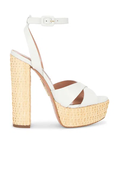 AQUAZZURA SUNSEEKER 140 PLATEAU SANDAL