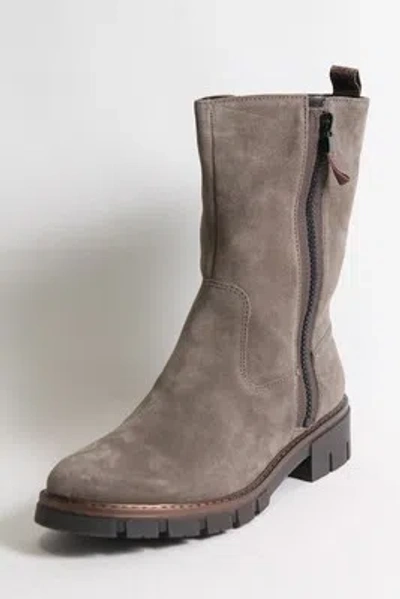 ARA ARA STIEFEL GRAU NUBUK LEDER FROTTEE FUTTER KOMFORT DAMEN SCHUHWEITE