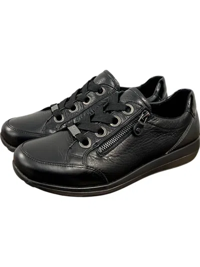 ARA WOMEN'S OLLIE & ANTHRACITE SNEAKER IN BLACK