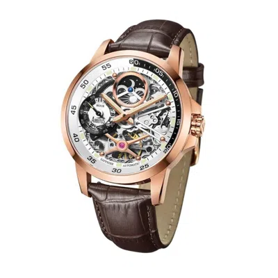 ARBUTUS ARBUTUS SKELETON DIAL BROWN LEATHER WOMEN WATCH AR1905RWF