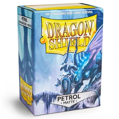 ARCANE TINMEN DP DRAGON SHIELD CARD SLEEVES, MATTE PETROL - 100 COUNT
