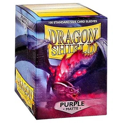 ARCANE TINMEN DP DRAGON SHIELD CARD SLEEVES, MATTE PURPLE - 100 COUNT