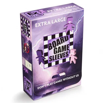 ARCANE TINMEN DP EXTRA LARGE BOARD GAME SLEEVES NON GLARE, PURPLE - 100 COUNT