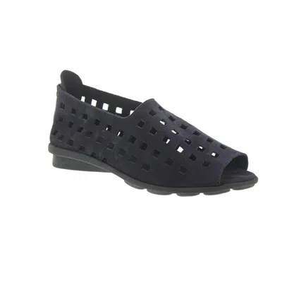 ARCHE ARCHE DRICK, SANDALETTE, NUBUCK, NUIT (DUNKELBLAU), REISSVERSCHLUSS, LATEXSOHLE