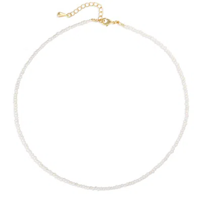 ARCTIC FOX & CO. WOMEN'S WHITE THE SANDI PEARL NECKLACE