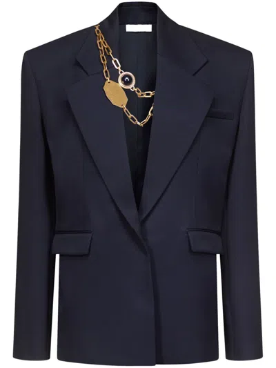 AREA CHAIN-DETAILING BLAZER