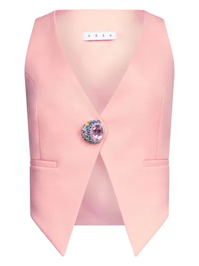 AREA CRYSTAL-EMBELLISHED GILET